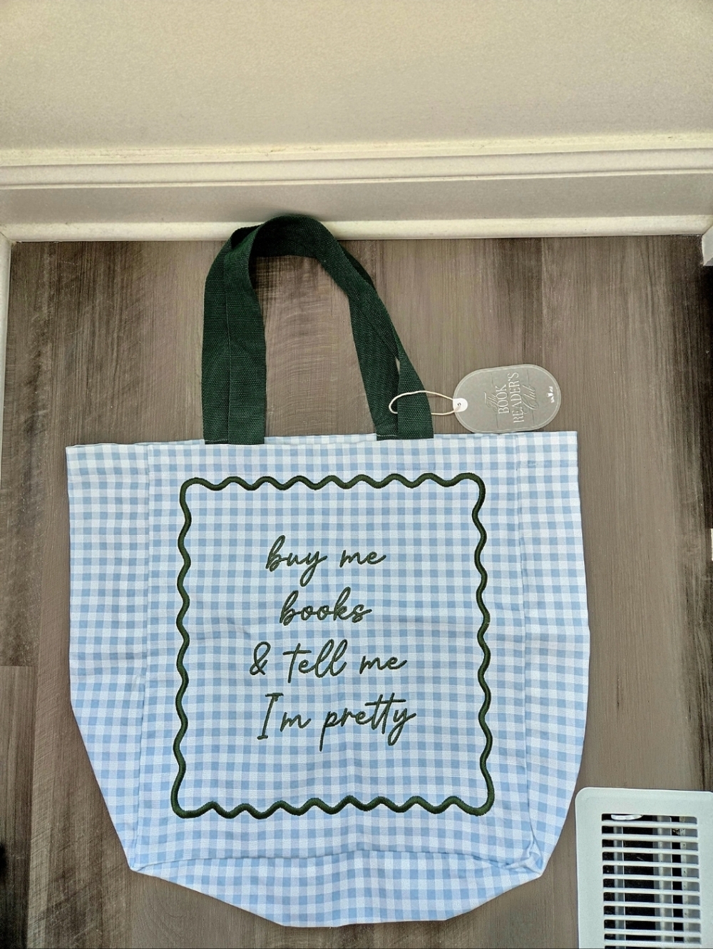 NWT Book Reader's Club Cotton Large Tote Bag